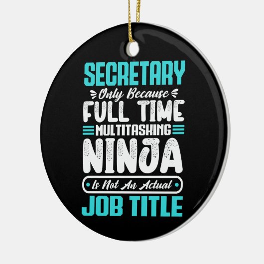 Secretaris Functie Beroep Vaardigheden Werknemer Keramisch Ornament (Links)