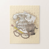 Secretaris in ruste legpuzzel (Verticaal)