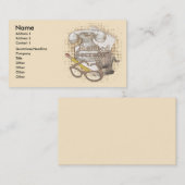 Secretaris in ruste visitekaartje (Voorkant / Achterkant)