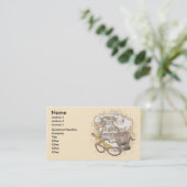 Secretaris in ruste visitekaartje (Staand voorkant)