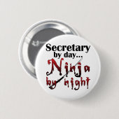 Secretaris Ninja Ronde Button 5,7 Cm (Voorkant /achterkant)