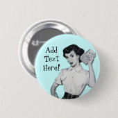  secretaris ronde button 5,7 cm (Voorkant /achterkant)