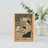 Secretaris van 1890 bij Typewriter Briefkaart (Staand voorkant)