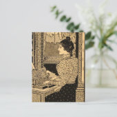 Secretaris van 1890 bij Typewriter Briefkaart (Staand voorkant)