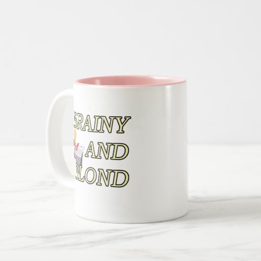 SECRETARIS VAN BRAINY EN BLOND TWEEKLEURIGE KOFFIEMOK (Voorkant links)