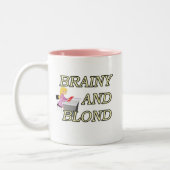 SECRETARIS VAN BRAINY EN BLOND TWEEKLEURIGE KOFFIEMOK (Links)