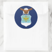 Secretaris van de luchtmacht ronde sticker (Tas)