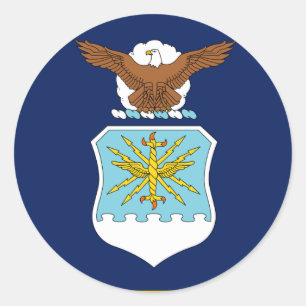 Secretaris van de luchtmacht ronde sticker