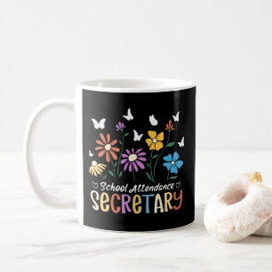 Secretaris van het schoolbezoek Wildflowers Groovy Koffiemok
