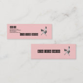 Secretaris van Retro Mini Visitekaartje (Voorkant / Achterkant)