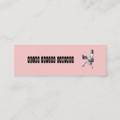 Secretaris van Retro Mini Visitekaartje (Achterkant)