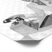 Secretaris van Retro Poster (Hoek)