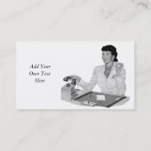 Secretaris van Retro Visitekaartje (Achterkant)