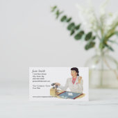 Secretaris van Retro Visitekaartje (Staand voorkant)