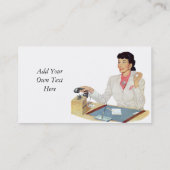 Secretaris van Retro Visitekaartje (Achterkant)