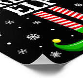 Secretary Elf Funny Christmas Family Matching  Poster (Hoek)