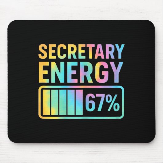 Secretary Energy 67 Percent Secretary Retro Vibes Muismat (Voorkant)