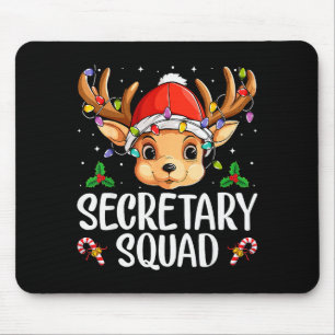 Secretary Squad - Kerst Cute Rendier Voorkant Muismat