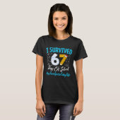 Secretary Survived 67 Days Of School Humor Design  T-shirt (Voorkant volledig)