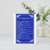 SECRETS OF LIFE BEROEMD GEMAAKT DOOR BERNARD LEVIN BRIEFKAART (Staand voorkant)