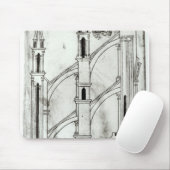 Sectie van de wand en de boog muismat (Met muis)