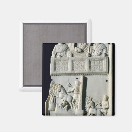 Sectie van een diptych magneet (Voorkant / Achterkant)