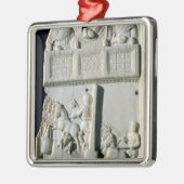 Sectie van een diptych metalen ornament (Links)