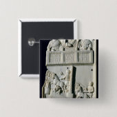 Sectie van een diptych vierkante button 5,1 cm (Voorkant /achterkant)