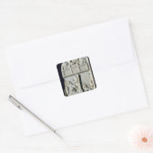 Sectie van een diptych vierkante sticker (Envelop)