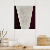 Sectie van Map van Ross Island naar Zuidpool Poster (Keuken)