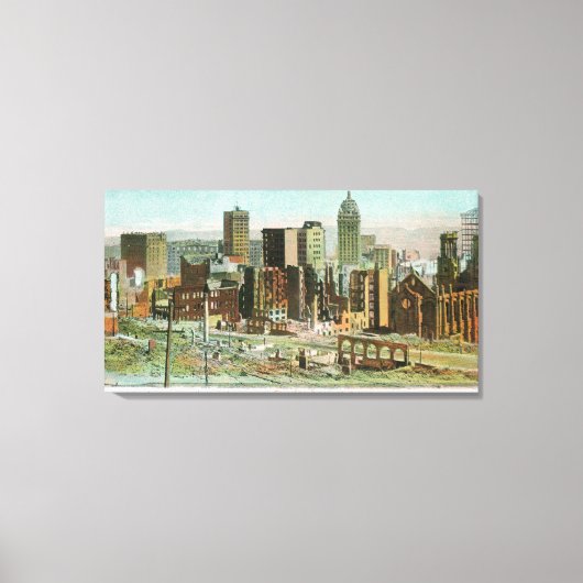 Sectie voor bedrijven na brand canvas afdruk (Voorkant)