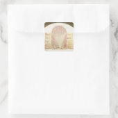 Sectieperspectief Vierkante Sticker (Tas)