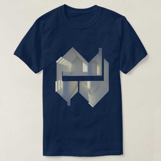 Sectiereflectie 01 Architectuurconcept kunst T-shirt (Design voorkant)