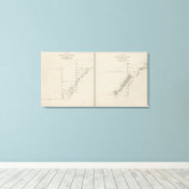 Secties noord en zuid canvas afdruk (Insitu (Houten vloer))