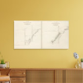 Secties noord en zuid canvas afdruk (Insitu (Woonkamer))