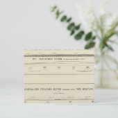 Secties van de bergstructuur, verplaatsingsschema briefkaart (Staand voorkant)