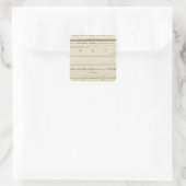 Secties van de bergstructuur, verplaatsingsschema vierkante sticker (Tas)