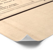 Sectionele kaart van Dakota Territory Poster (Hoek)