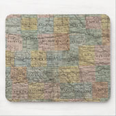 Sectionele kaart van Iowa Muismat (Voorkant)