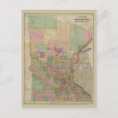 Sectionele kaart van Minnesota (circa 1860) (Voorkant)