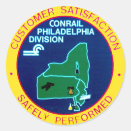Sector Conrail Philadelphia Ronde Sticker