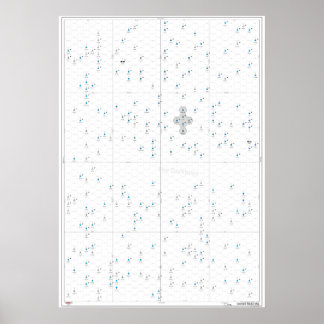 Sectorkaart voor verkoop poster