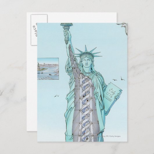 Sectoroverschrijdende afbeelding van het Vrijheids Briefkaart (Voorkant / Achterkant)