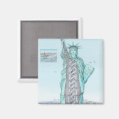 Sectoroverschrijdende afbeelding van het Vrijheids Magneet (Voorkant / Achterkant)