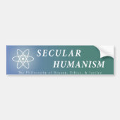 Seculair humanisme bumpersticker (Voorkant)