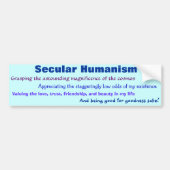 Seculair humanisme bumpersticker (Voorkant)