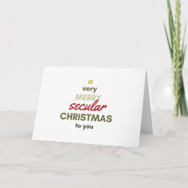Seculaire Kerstkaart voor Feestdagen Kaart