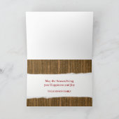 Seculaire Kerstmis met binnen Bericht Feestdagen Kaart (Binnen)