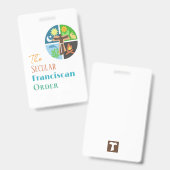 Secular Franciscan Order  Badge (Voor- en achterkant)