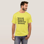 Secular Heroes Yellow and Black T-Shirt (Voorkant volledig)